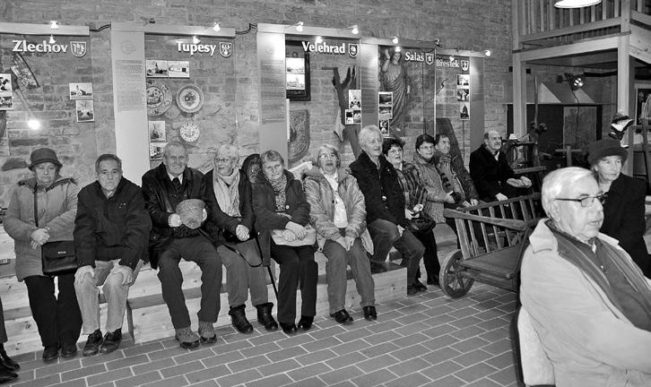 Vedle rodokmenů výstava nabízí fotografické pohledy na buchlovickou zimní krajinu, literární práce spoluobčanů na téma zimy a působivé malby, kresby a