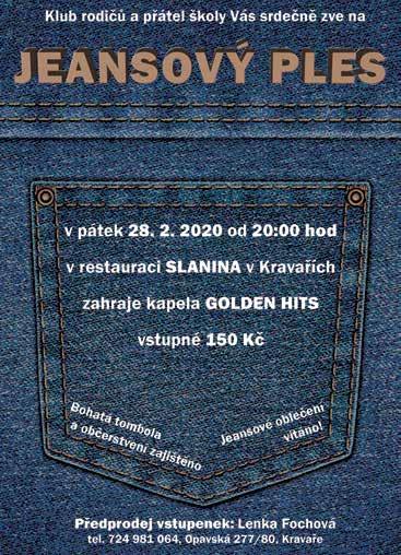 Kravařích od 20.00 hodin. 14. 2. 2020 - Hasičský bál hraje kapela GOLDEN HITS 13.