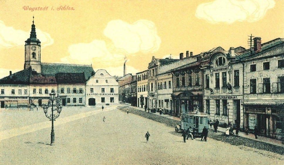 a telegrafního úřadu přes obce Stará Ves, Slatina, Hrabství, Skřipov, Jakubčovice, Chvalíkovice, Raduň, Kylešovice a končila v Opavě před úřadem hlavní pošty a telegrafu.