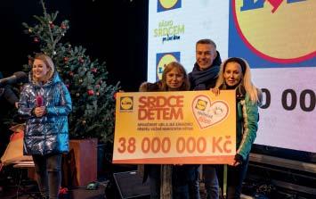Lidl vybranou částku navýšil na výsledných 38 mil. Kč.