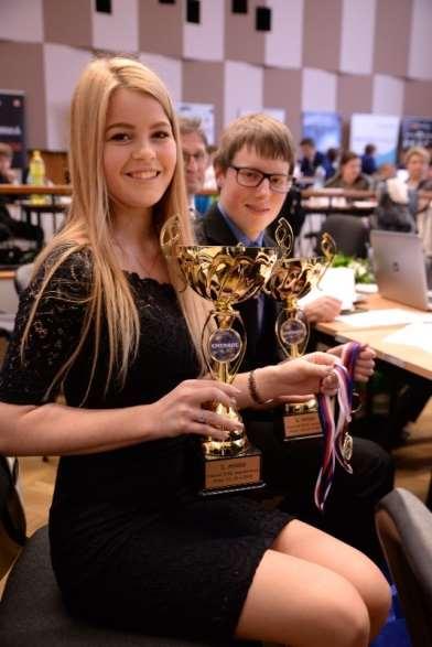 Zapojení žáků v soutěžích Enersol národní kolo - 4. ročník SŠOS, 1. místo Michaela Nováková Bezpečný internet OA, SOŠS Celostátní matematická soutěž krajské kolo 1.