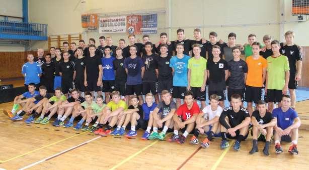 Tréninkový kemp dorostenců před začátkem školního roku Krajské kolo středních škol v házené chlapců, Zubří, 1.