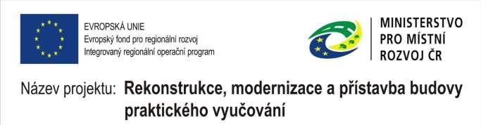 Projekty z OP VK, OP VVV a jiné Projekt Rekonstrukce, modernizace a přístavba budovy praxe Termín zahájení: červen 2017 Termín ukončení: leden 2020 Rozsah projektu: stavební úpravy a rekonstrukce