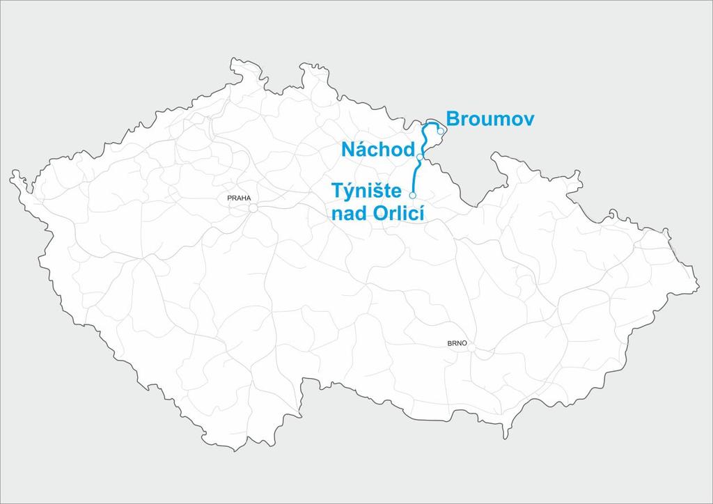 Revitalizace tratě Týniště nad Orlicí - Broumov V letech 2018 2019 provádí společnost STARMON s.r.o. jako lídr sdružení revitalizaci železniční tratě Týniště nad Orlicí Broumov v rozsahu 34km (Opočno Police nad Metují).