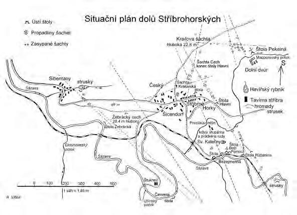 Historie hutnictví elements determined by chemical analysis of the ore from the Pekelná štola (Infernal drift), in which also belonged to the mining ground of Stříbrné Hory (Silver Mountains).