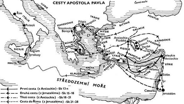 Ananiáše a nechal se naplnit Duchem Svatým. Církev ho poslala domů do Tarzu, protože nebyl ještě připraven ke svému poslání (srov. Sk 9).