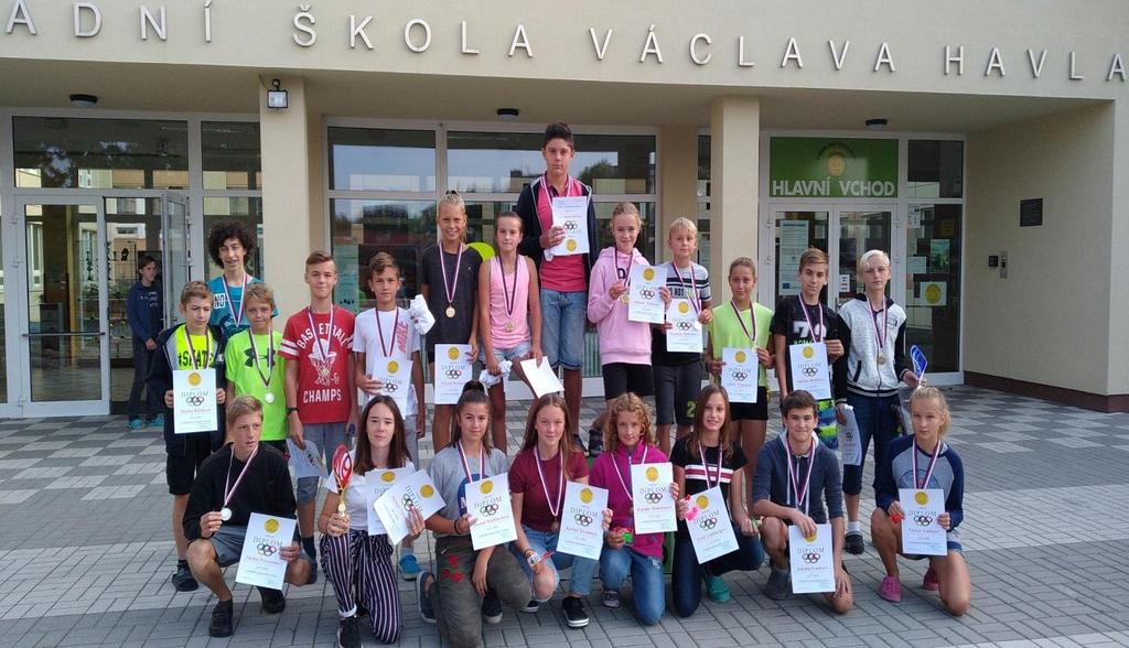 AKTIVITY A PREZENTACE ŠKOLY NA VEŘEJNOSTI Školní olympiáda na ZŠ Václava Havla v Poděbradech Sportovní zápolení v prvním týdnu školního roku se stalo na naší škole již tradicí.