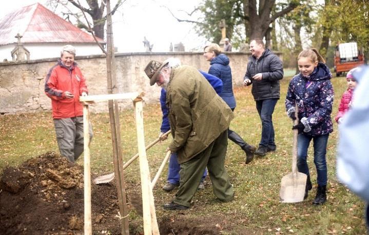 Velešická lípa Svobody je zasazena na Velešické návsi po levé straně cesty k Veselskému háji v blízkosti informační tabule a památné lípy staré několik set let, která byla oceněna v celostátní anketě