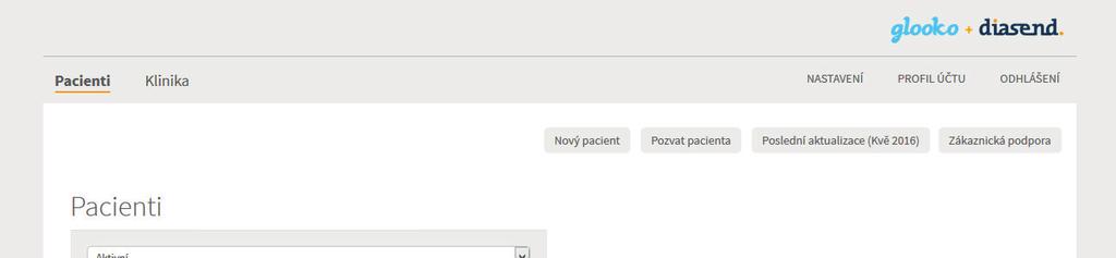 Najdete ho pomocí Profil účtu > Odkazy na pacienta.