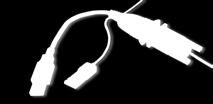 kabel USB (2,5 mm) GlucoMen Gm Glucofix id Glucocard MX Menarini bílý kabel
