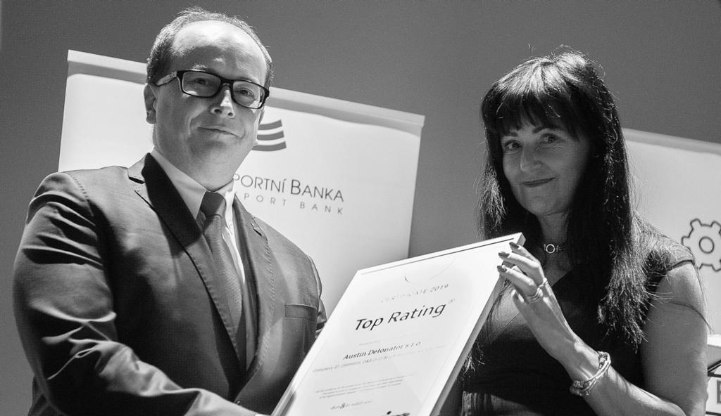 V závěru roku 2019 se v pražském měleckoprůmyslovém muzeu seli zástupci firem a státních institucí a slavnostním vyhlášení 25.