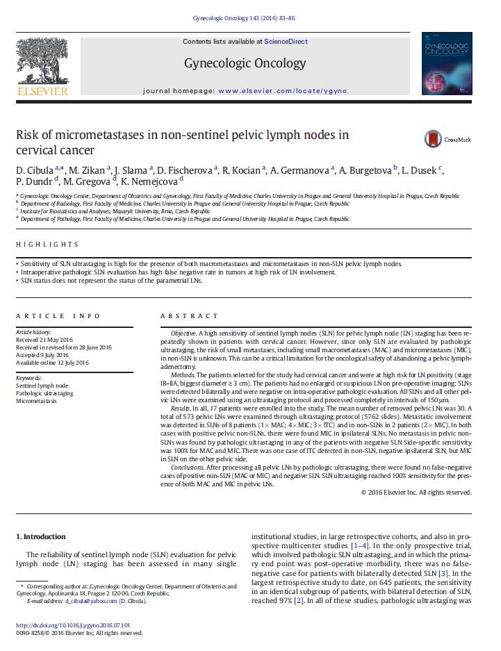 4.3. Risk of micrometastases in