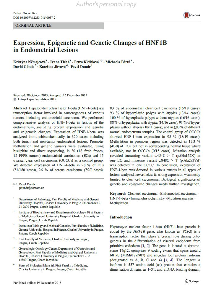 4.6. Expression, epigenetic and genetic
