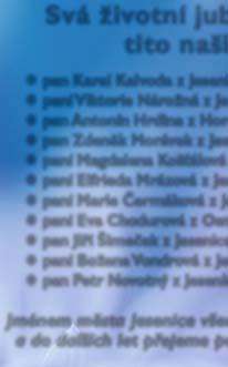 narozeniny paní Elfrieda Mrázová z Jesenice oslavila 75. narozeniny paní Marie Čermáková z Jesenice oslavila 90. narozeniny paní Eva Chodurová z Osnice oslavila 90.