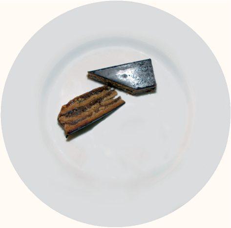 szelet Zserbó Honigtorte Zserbó honey tart Medový