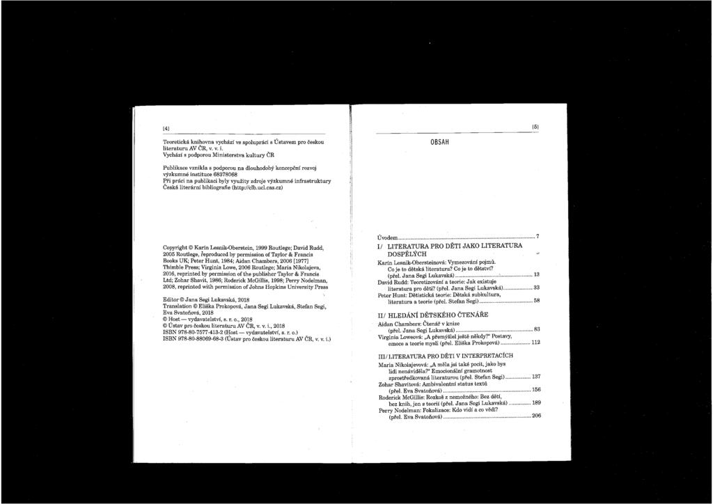 ו [4] [5] Teoreticka knihovna vychazi ve spolupraci s -0 stavem pro ceskou literatufu AV CR, v. v. i.
