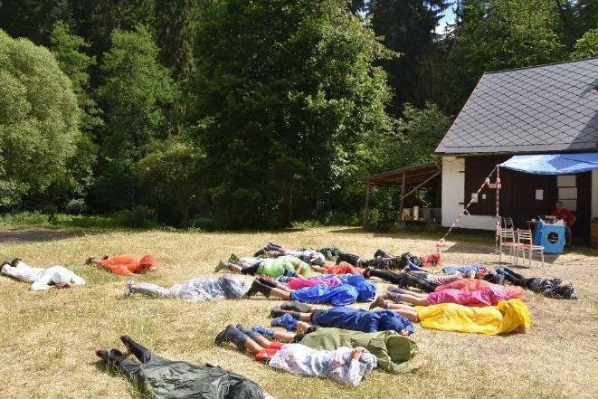 Tábora se zúčastnilo 22 žáků ZŠ a GFK a 2 studenti GFK v roli instruktorů.