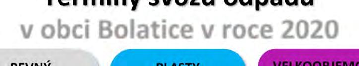 ledna 2020 na OÚ Bolatice, poklad- každou sobotu od 1.12. do 28.2. uzavřeno na, G. Bočková, tel. 553 654 996.