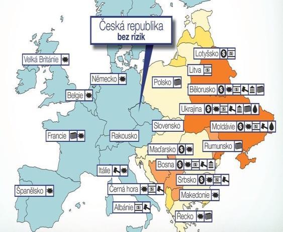Nemusí se přitom jednat pouze o téma terorismu, svou roli mohou sehrát únosy (a vymáhání výkupného) nebo jiné formy násilných aktivit na tom kterém teritoriu.