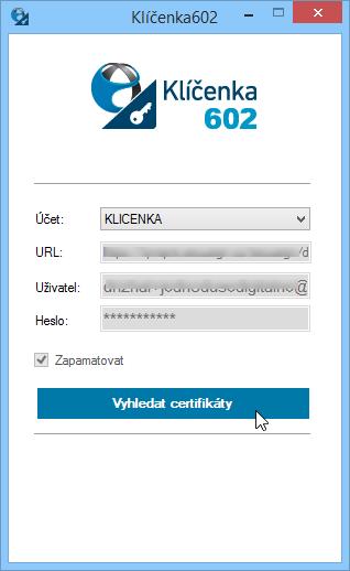 mezi ostatními osobními certifikáty v úložišti Windows.