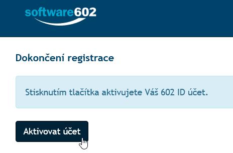 potvrzení o registraci.