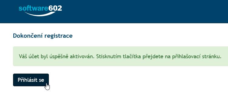 Následným klepnutím na tlačítko Přihlásit se přejdete k přihlašovacímu dialogu, kde se můžete poprvé přihlásit.