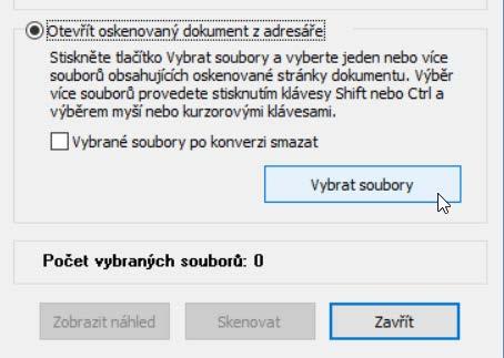 4.7.1. Sejmutí předlohy dokumentu skenerem V tom případě musí být v dialogu Skenovat dokument vybrána položka Získat ze skenovacího zařízení.