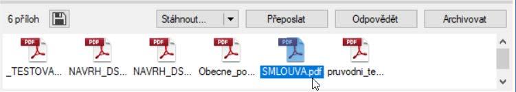 5.2. Kontrola dodaných datových zpráv Seznam datových zpráv dodaných do vaší datové schránky získáte po stisku velkoplošného tlačítka Dodané.