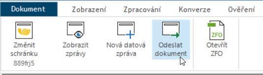 Pro specifikaci adresáta (cílové datové schránky) 