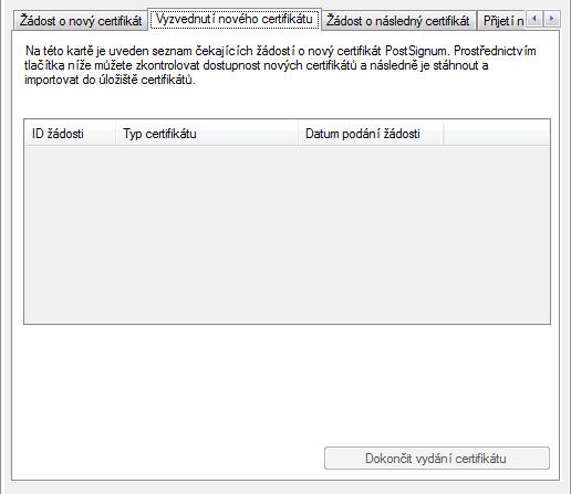 7.5.3. Žádost o následný certifikát 