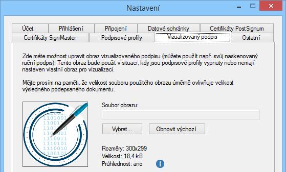 7. Vizualizovaný podpis Standardní symbol podpisu, který se vloží do dokumentu