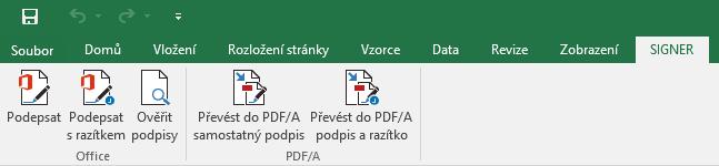 8. Integrace v Microsoft Office 365 Pro snadnější práci s elektronickými dokumenty jsou v Microsoft Office 365 aplikacích Word, Excel a PowerPoint (2007-2016) integrována makra.