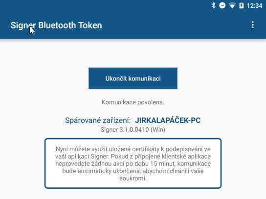 Dialog také umožní v případě potřeby upravit bezpečnostní klíč.