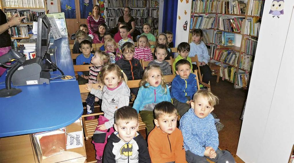 ZPRAVODAJSTVÍ / HISTORIE Zvířátka v zimě Co dělají zvířátka v zimě? Tak o tom jsme si povídali s dětmi z MŠ Poupátko při jejich první letošní návštěvě naší knihovny.