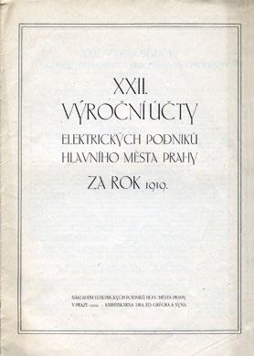 Přílohy Od roku 1908 se podoba výročních účtů na dlouhá léta ustálila.