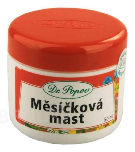 Měsíčková mast dostupná v lékárně Obrázek 32 Měsíčková mast Domácí recept na měsíčkovou mast Na pánvi nebo ve vodní lázni se rozpustí 250 g vepřového sádla a vloží se do něj 2 vrchovaté hrsti