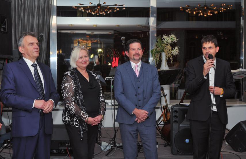 2018 zahájení společenského večera v Hotelu International. prof. MUDr. P.