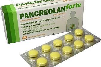 b) Pancreolan forte - dávkování: Dávkování je individuální, podle závažnosti onemocnění, při prvním užití by měl dávkování určit lékař. Dospělí a mladiství starší 12 let užívají 1-3 dražé 3krát denně.