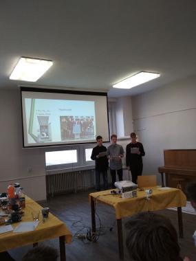 Obor Strojírenství, hutnictví, doprava a průmyslový design: Dominik Kryska, 4. F: Návrh závěsné plošiny Michael Klus, 3.