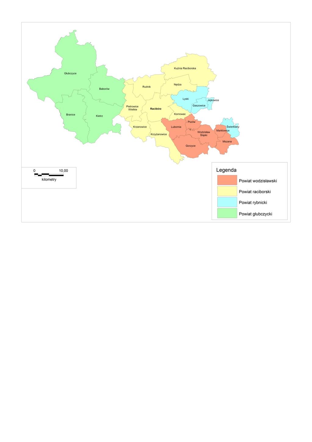 B. POLSKÁ ČÁST EUROREGIONU Polská část euroregionu leží v povodí Horní Odry a zahrnuje Ratibořskou kotlinu, část Hlubčické pahorkatiny, část Rybnické pahorkatiny a Ostravské kotliny.