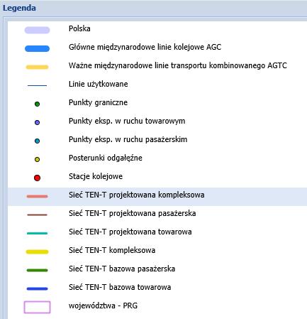 Lokálně je síť železničních tratí rozvinutá především mezi městy Wodzisław Śląski, Racibórz a Rybnik. Značně menší hustota železničních tratí a stanic je na území okresu Głubczyce. 3.4.