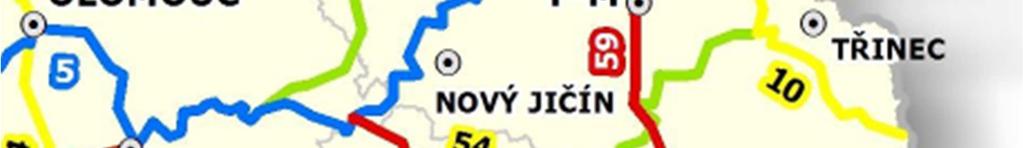 Hevlín (CLO) Rejvíz (MSK/OK) Drakov Heřmanovice Holčovice Město Albrechtice Krnov Úvalno Skrochovice Holasovice Opava cyklotrasa č.