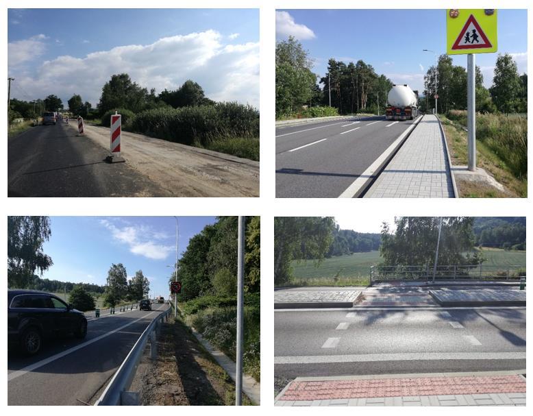 Součástí zmíněné rekonstrukce bylo také přepracování nehodové křižovatky na kilometru 76,5. Ta se nachází na horizontu v těsné blízkosti autobusové zastávky.