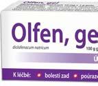 Olfen, gel 159,- a Olfen léčivé náplasiti jsou léčivé přípravky k zevnímu použití. Obsahují účinnou látku diclofenacum natricum. Olfen, léčivé náplasti, 10 ks, za 359 Kč 299 Kč.
