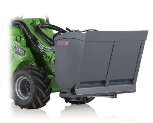 Ve stažené verzi je záběr pluhu 1350 mm. Celý pluh je přitom hydraulicky stranově natáčený. Pluh má na každém křídle boční zábranu, jež lze bez použití nářadí odklopit nahoru.