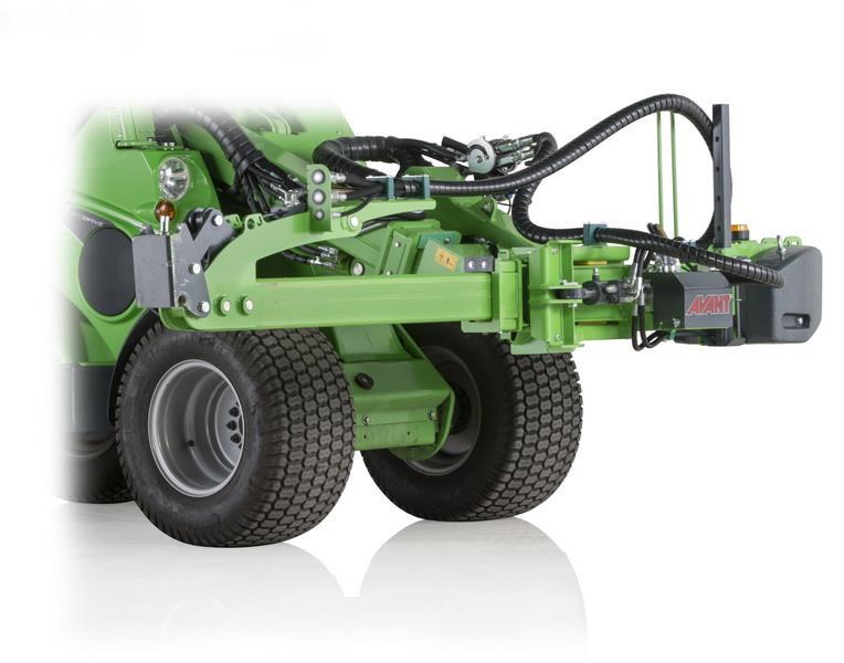 63 Teleskopický hydraulický upínač Avant S30 Teleskopický hydraulický upínač slouží k agregaci různých druhů nářadí (nůžky na větve, mulčovač).