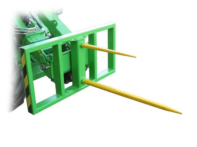 71 Hroty na kulaté balíky Hroty / vidle na kulaté balíky, dva trny Šířka 1220 mm