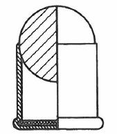 V roce 1849 získal Francouz Nicolas Flobert patent na jednotný náboj s okrajovým zápalem. Zážehová slož v tomto náboji tvořila zároveň i výmetnou náplň. Obrázek 5.