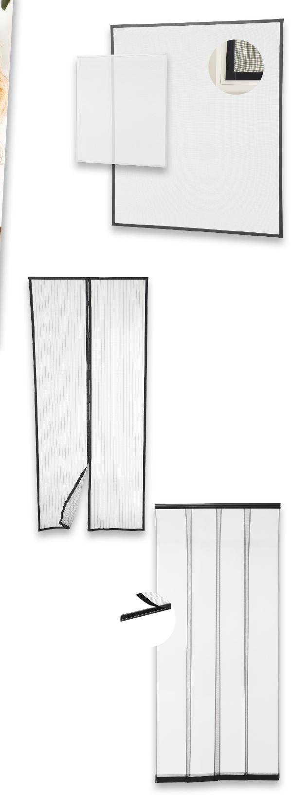 uprostřed rozměry: 100 x 220 cm 119,90 4kusy odolné vůči UV záření 49,90 RAID Mucholapka cena za 1 balení 39,90 Síť proti hmyzu do dveří snadná montáž bez vrtání a šroubování lze
