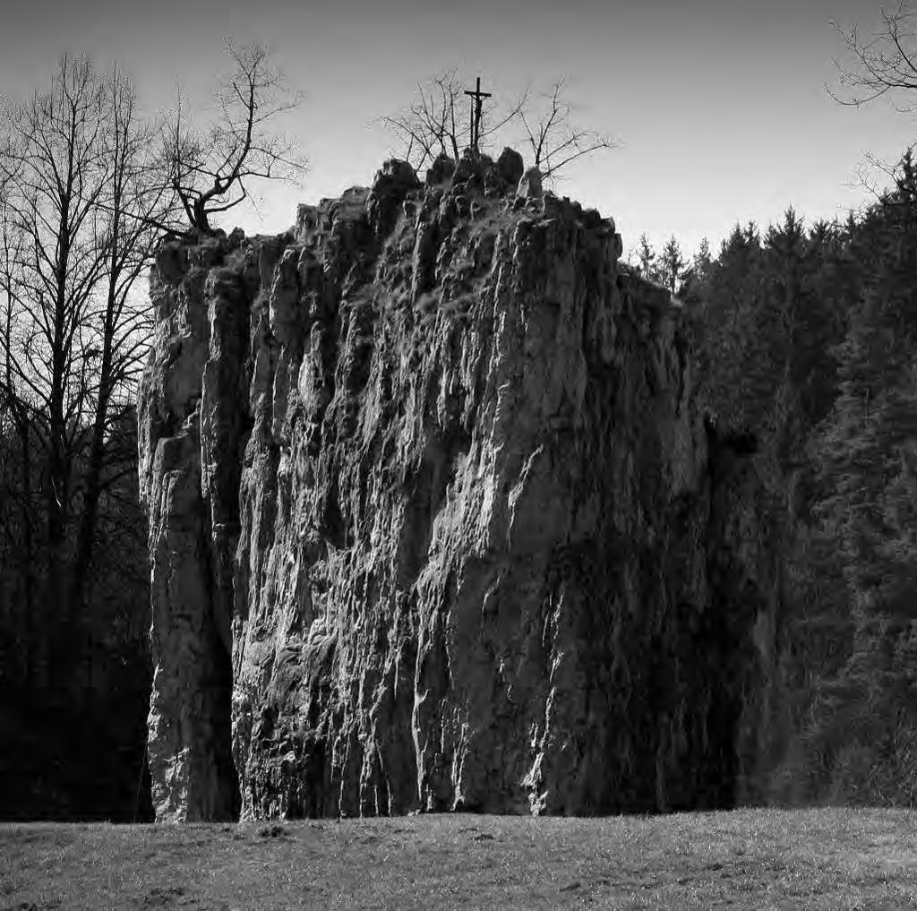 Obr. 13 Hřebenáč s křížem v r. 2011 (Foto Štěpánka Pecková) speleologická skupina (B. Dokoupil ml., osobní sdělení). V recenzi výše zmíněné ročenky František Franci Musil ml.